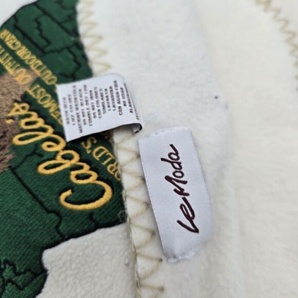 Cabelas Blanket Special Idaho Edition Lemoda Fleece Throw 60 x 50 Elk White - Picture 3 of 10